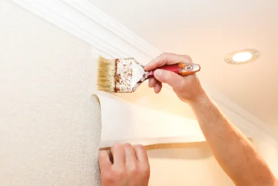 Pose de papier peint à Schopperten — revêtements muraux et toiles de verre